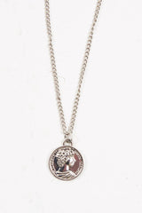Silver Coin Chain Necklace - Deveah