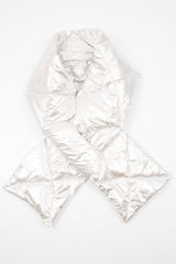 Silver Metallic Padded Scarf - Haizel