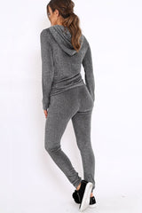 Silver Metallic Tracksuit - Sinead