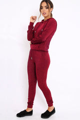 Wine Metallic Tracksuit - Sinead