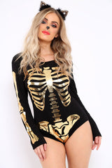 Gold Skeleton Bodysuit