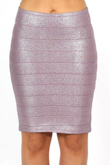 Poppy Purple Bodycon Skirt