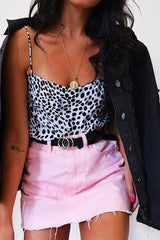 Pink Denim Mini Skirt - Harbor