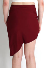 Billy Wine Asymmetric Skirt