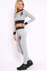 Grey Snake Loungewear Set - Evie