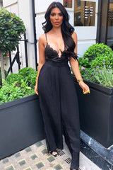 Black Lace Underwired Cup Detail Bodysuit - Mariah