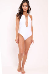 South Beach Swimsuit with Gold Collar