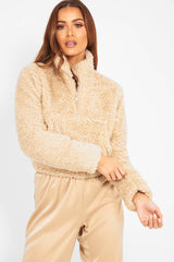 Stone Borg Zip Front Crop Jacket - Kazi