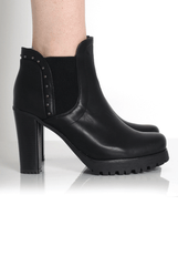 Roselyn Black Stud Detail Boot