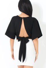 Brody White Asymmetric Ribbed Skirt