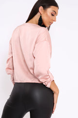 Nude Satin Twist Knot Front Top - Susanne