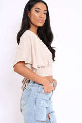 Stone Plunge Crop Top - Suzanne