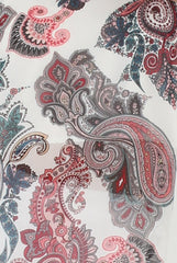 Paisley Print Long Side Slit Top - Sydney