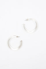 Clear Resin Hoop Earrings - Sylver