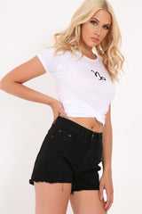 White Capricorn Star Sign T-Shirt - Adalee