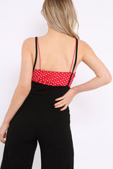 Red Polka Dot Bodysuit - Tari