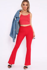 Red Polka Dot Crop Top - Synove