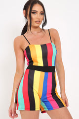 Multi Stripe Playsuit -Tamiya