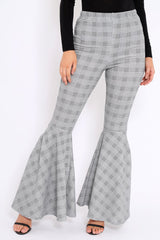 Tartan Extreme Flare Trousers - Robin