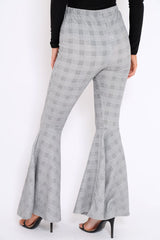 Tartan Extreme Flare Trousers - Robin