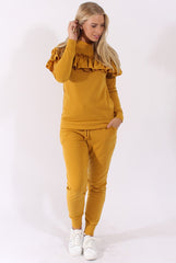 Mustard Frill Layer Tracksuit - Tawney
