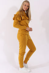 Mustard Frill Layer Tracksuit - Tawney