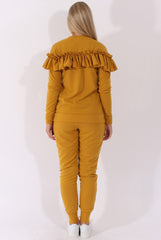Mustard Frill Layer Tracksuit - Tawney