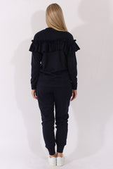 Navy Frill Layer Tracksuit - Tawney