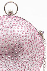 Pink Diamante Sphere Bag - Tayla