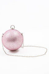 Pink Diamante Sphere Bag - Tayla