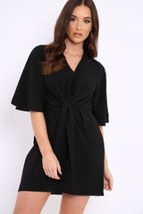 Black Bow Tie Dress - Teagan