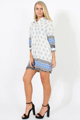 Blue Print Shirt - Tegan