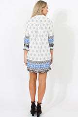 Blue Print Shirt - Tegan