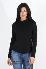 Jojo Black Tie Back Top