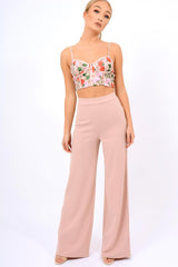 Rose High Waist Flare Trousers -Tisha