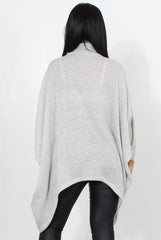 Rosane Grey Cowl Neck Jumper