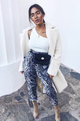 Cream Knitted One Shoulder Crop Top - Golde