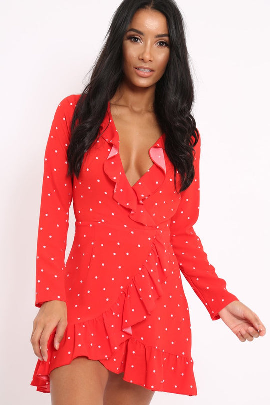 Red Polka Dot Dress - Tully