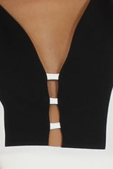 Black & White Panelled Midi Dress - Unity