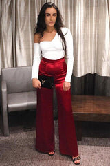 White Asymmetric Bodysuit - Carlina