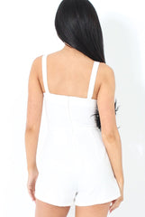 Veronica White Cut Out Playsuit