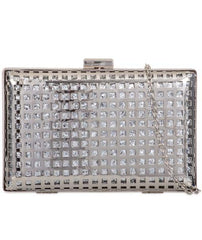 Glitter Grid Box Clutch Bag - Verity