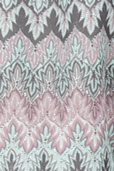 Lilac Aztec Bardot Crochet Playsuit - Vittoria