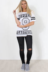 Vixon White Slogan Tshirt