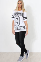 Vixon White Slogan Tshirt