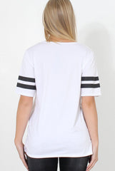 Vixon White Slogan Tshirt