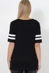 Vixon Black Slogan Tshirt