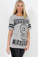 Vixon Grey Slogan Tshirt