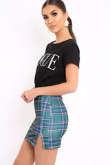 Black Vogue Slogan Top - Birda