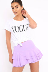 White Vogue Slogan Top - Birda